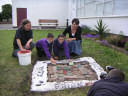 Prestonpans Primary School project with Muralist Andrew Crummy and students